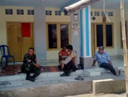 Sinergitas anggota Polsek wanasaba dengan anggota Koramil Aikmel Silahturahmi ke Desa Binaannya