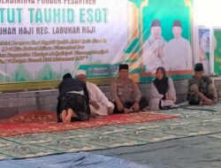 Kapolsek Labuhan Haji Dan Anggotanya Hadiri Haul Syekh Abdul Qodir Jailani di Ponpes Hidayatul Tauhid Desa Labuhan Haji