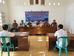 Kapolsek Labuhan Haji Menghadiri Rapat Koordinasi Persiapan Ujian Calon Perangkat Desa