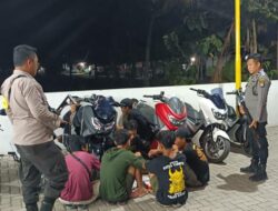 Patroli KRYD Polsek Lunyuk Aktif Himbau Remaja Hindari Konsumsi Miras