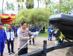 HUT Ke-72 Sat Polairud Polres Sumbawa Gelar Selamatan Kapal Karet Kaku