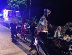 Pantau Kondusifitas Wilayah, Patroli Malam Polsek Labuapi Sambangi Sejumlah Lokasi