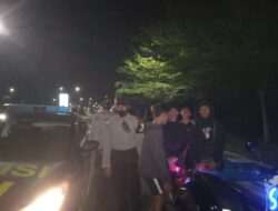 Patroli Blue Light Polsek Gerung, Sambangi Perbatasan Gerung Hingga Lokasi Berpotensi Rawan