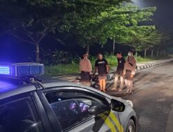 Patroli Blue Light di wilkum Polsek Gerung, Cipta Kondisi di Wilayahnya