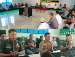 Sinergitas TNI-Polri, dan Pemdes Taman Baru di Sekotong, Gelar Binrohtal Bersama