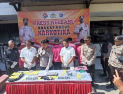 Sat Resnarkoba Polres Lotim Amankan BB 602,5 Gram Narkotika Dari Enam Pelaku