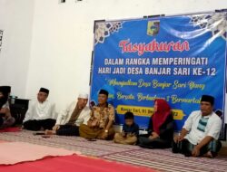 Kapolsek Labuhan Haji Bersama Anggota Hadiri Syukuran Hari Jadi Desa Banjarsari
