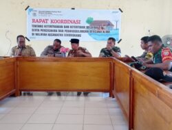 Polsek Sekongkang KSB Hadiri Rakor Wilayah Serta Pencegahan dan Penanggulangan Bencana Alam