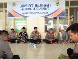 Kapolres AKBP Heru Bersama PJU Jum’at Curhat di Masjid Ar rahmatullah Polres Sumbawa Barat