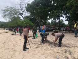 Gotong Royong Bersih Pantai, Sat Samapta bersama masyarakat maluk