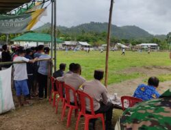 Berikan Rasa Aman, Polsek Brang Rea Lakukan Langkah Ini Untuk Mengamankan Pertandingan Sepak Bola Gubernur Cup