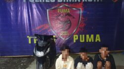 Tiga Remaja ini Ditangkap Tim Puma 1 Polres Bima Kota