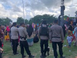 Konser Eby Bima di Sape Aman, Polres Bima Kota Kerahkan Ratusan Personil