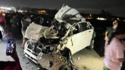 Melaju Dengan Kecepatan Tinggi Mobil Penumpang mengalami kecelakaan dan Mengakibatkan Dua Penumpang Meninggal Ditempat