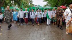 Polres Lombok Tengah Amankan Kegiatan Jalan Sehat I Abad Nahdatul Ulama