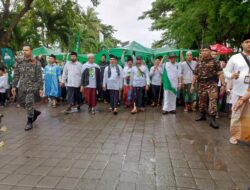 Polres Lombok Tengah Amankan Kegiatan Jalan Sehat I Abad Nahdatul Ulama