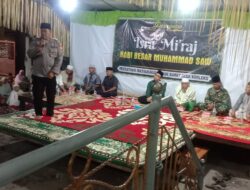 Jalin Sinergitas, Kapolsek Labuhan Haji bersama Danramil Hadiri Peringatan Isra Mir’aj