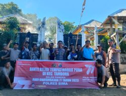 Menjalang HUT Bhayangkara ke-77, jajaran Polres Rembang Polda NTB Laksanakan Bhakti Religi.