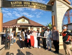 Kegiatan jalan sehat ramai, Polsek Pringgabaya Turut Ambil Bagian Dalam Pengamanan