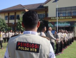 Biro SDM Polda NTB dan Polres Bima Kota Saling Bahu-Membahu Gelar Pelayanan Healing Psikologi untuk Bhabinkamtibmas