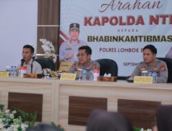 Mantapkan pengamanan Pemilu 2024, Kapolda NTB Berikan Arahan Bhabinkamtibmas Lobar