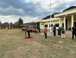 Kanit Regident Sat Lantas Polres Sumbawa Barat Gelar Penutupan Pelantikan Bhayangkara Binaan Polres KSB