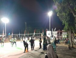 Polsek Jereweh Amankan Turnamen Bola Volly Amman Cup 2023