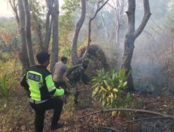 Respon Cepat Polri Bersama Damkar Padamkan Si Jago Merah