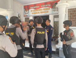 Jelang Pemilu 2024 Polres Loteng Laksanakan Patroli Ke Kantor KPU dan Bawaslu Kabupaten Lombok Tengah.