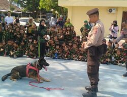 Berikan Edukasi Untuk Siswa/i TK, Unit Satwa Dit Samapta Polda NTB Perkenalkan Fungsi Satwa Dalam Tugas Kepolisian