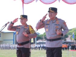 Polda NTB Gelar Apel Kehormatan Penyambutan dan Pelepasan Kapolda NTB
