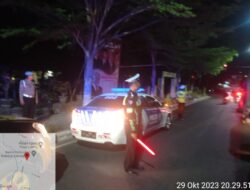 Satgas Kamseltibcar Lantas OMB Rinjani 2023 Polres Loteng tingkatkan Giat Patroli menjelang Pemilu Serentak tahun 2024.