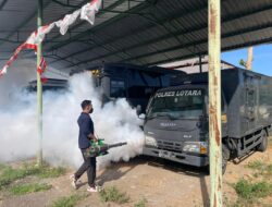 Sidokes Polres Lombok Utara, Lakukan Foging Cegah penyebaran Demam Berdarah