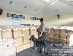 Subsatgas Satwa OMB Rinjani Polda NTB Lakukan Patroli Ke Kantor KPU