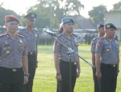 Polda NTB Gelar Upacara Kenaikan Pangkat Anggota Polri dan PNS Polri