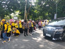 Polres Loteng Amankan Kegiatan HUT Partai Golkar di Alun-alun Tastura Praya