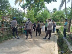 Polsek Kayangan , Berikan Pengamanan Kampanye Calon Legislatif di Desa Dangiang