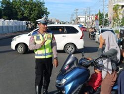 Satlantas Polres Lombok Utara Berikan Pelayanan Pagi secara Humanis.