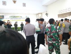Surprise Rombongan PJU Polda NTB Berikan Tumpeng dan Kue Ulang Tahun di Syukuran HUT ke-63 Korem 162/WB