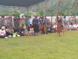 Polsek Kawasan Mandalika Amankan Acara Peresean dalam Rangka Festival Bau Nyale.