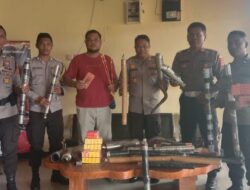 Gelar Cipkon Selama Bulan Ramdhan, Polsek Alas Sita Petasan Hingga Knalpot Racing
