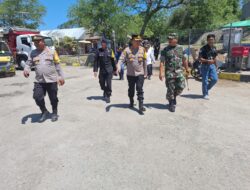Kapolres Sumbawa Barat Pimpin Rombongan Pengecekan Situasi di Pelabuhan Poto Tano