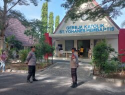 Polres Loteng Amankan Perayaan Hari Kenaikan Yesus Kristus Di Praya.