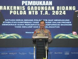Kapolda NTB Buka Secara Resmi Rakernis Satker Bidang Polda NTB TA 2024