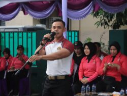 Kapolres Loteng Buka Turnamen Fun Volley ball Dalam Rangka Hut Bhayangkara Ke-78