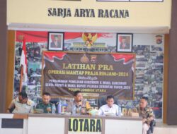 Polres Lombok Utara Gelar Latpraops Dirangkaikan Dengan TFG Jelang Operasi Mantap Praja 2024