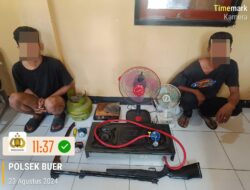 Polsek Buer Ringkus 2 Terduga Pelaku Pencurian Di Rumah Tambak Udang