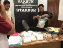 Polres Loteng Titip Barang Bukti Sabu 7,34 Kg Hasil Pengungkapan di Polda NTB.