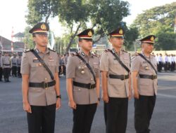 Kapolres Loteng Pimpin Sertijab Kasat dan Lantas Kasat Tahti.