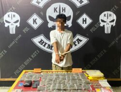 Edarkan 63 Poket Ganja, Seorang Mahasiswa Diciduk Tim Kaisar Hitam Polres Bima Kota
